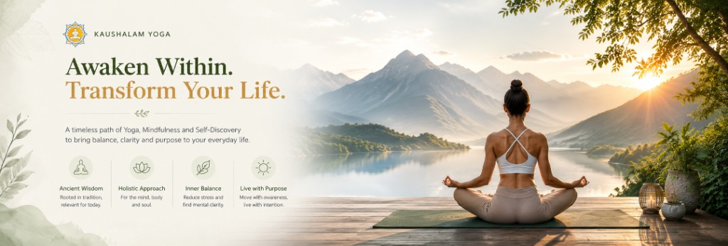 Awaken within transform your life yoga banner